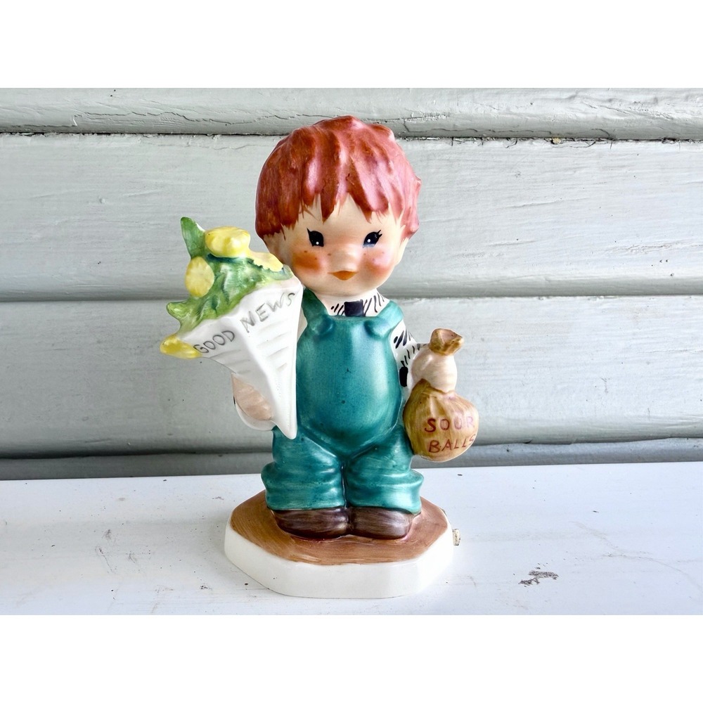 Goebel Charlot Germany Porcelain Figurine BYJ 26 Red Head Good News 1958